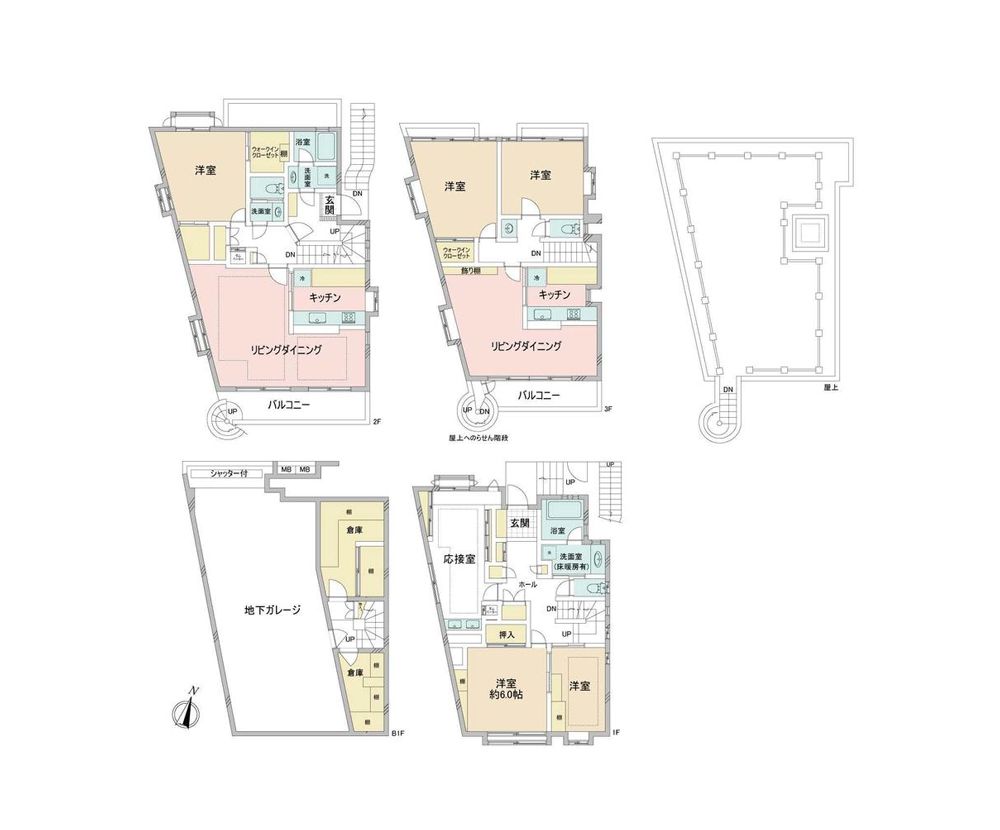 渋谷区元代々木町｜RC造3階建・屋上付2世帯住宅｜代々木上原駅歩6分